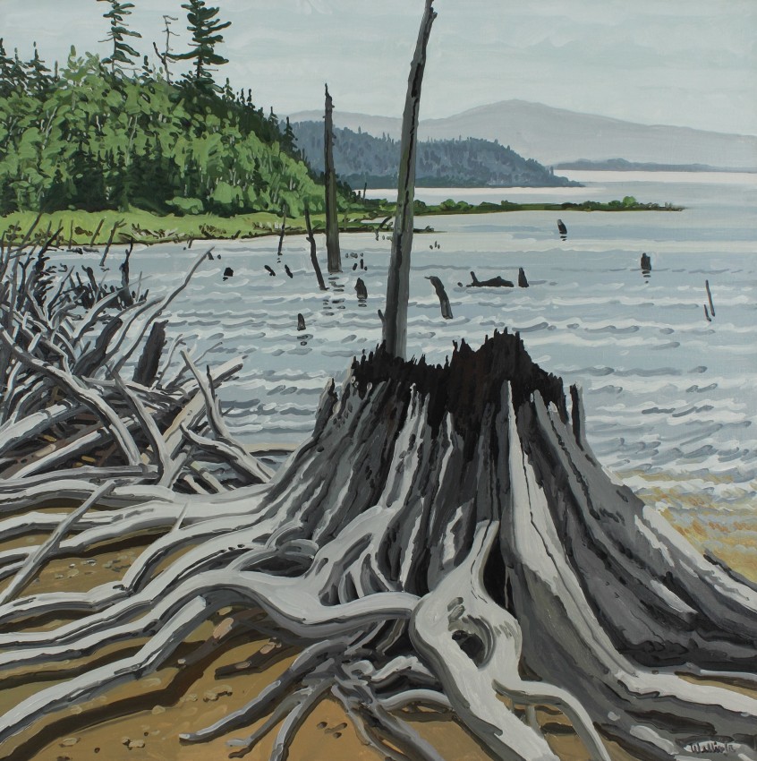 Flotsam Allagash,&nbsp;1988, oil on canvas, 48 x 48 inches