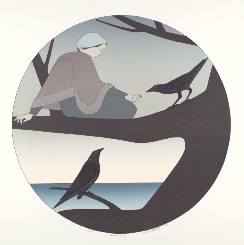 Circe,&nbsp;1979, color lithograph on Rives BFK paper,&nbsp;27 inches diameter