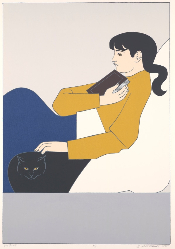 The Book,&nbsp;1975, color serigraph on Arches paper,&nbsp;26 x 18 inches