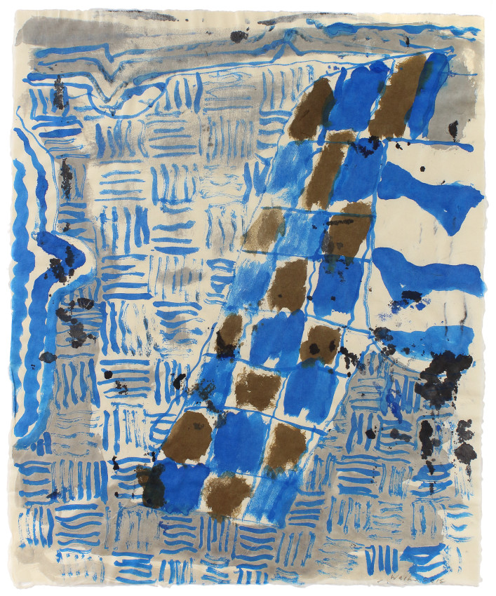 Untitled, 2018, ink and gouache on paper, 20 1/4 x 16 3/4 inches