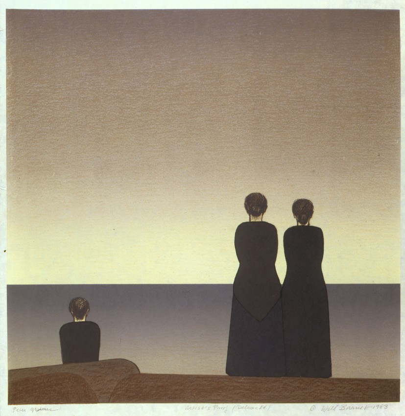 Peter Grimes,&nbsp;1983, color lithograph on cream Arches Wove paper,&nbsp;21 &frac14; x 21 inches&nbsp;