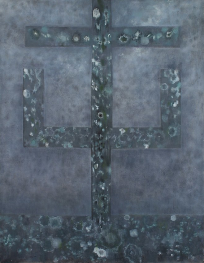 Calvaire, 1965, oil on canvas, 88 x 68 inches