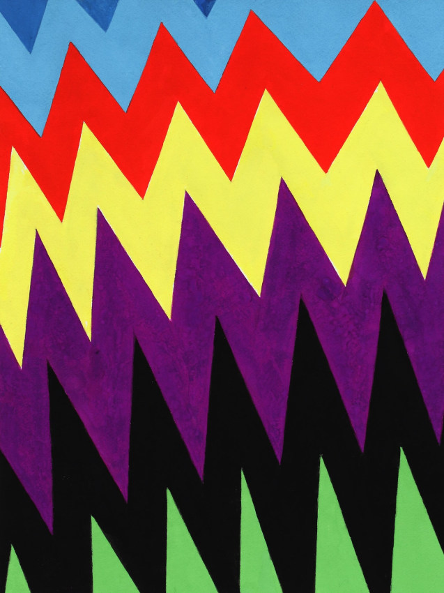 Landscape,&nbsp;2020, gouache on paper, 16 x 12 inches