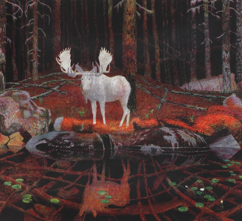 Neta Inabandang, 2001, seven color lithograph, 20 x 22 inches