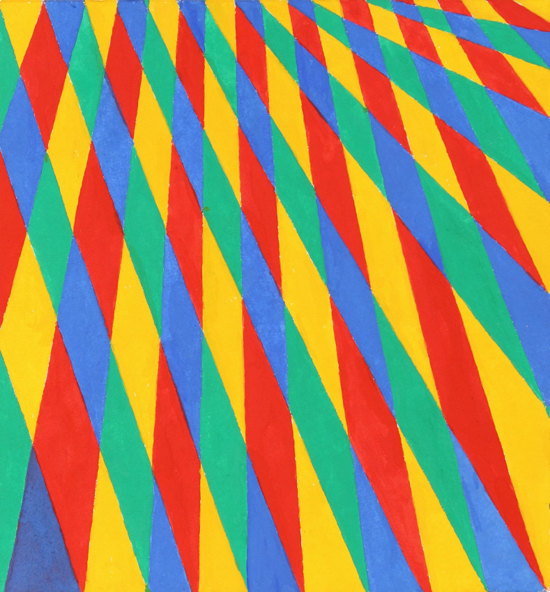 Light Web, 2020, gouache on paper, 12 x 11 inches