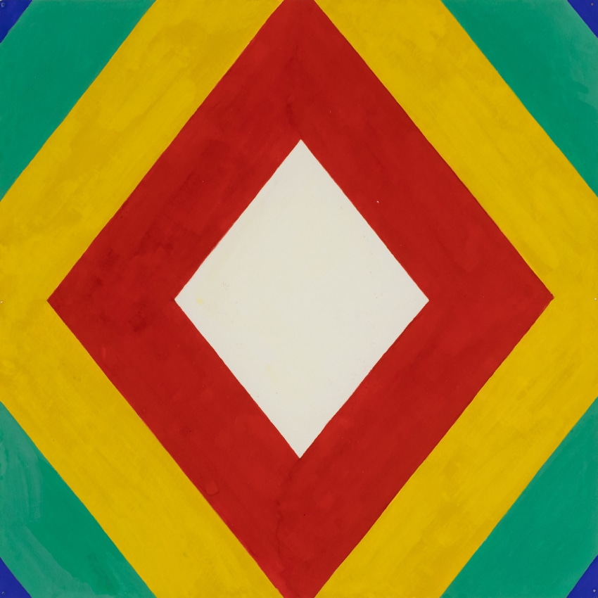 Olivera, 2010, gouache on paper, 11 7/8 x 11 7/8 inches