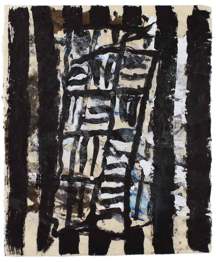 Untitled, 2019, ink and gouache on paper, 20 1/4 x 16 3/4 inches