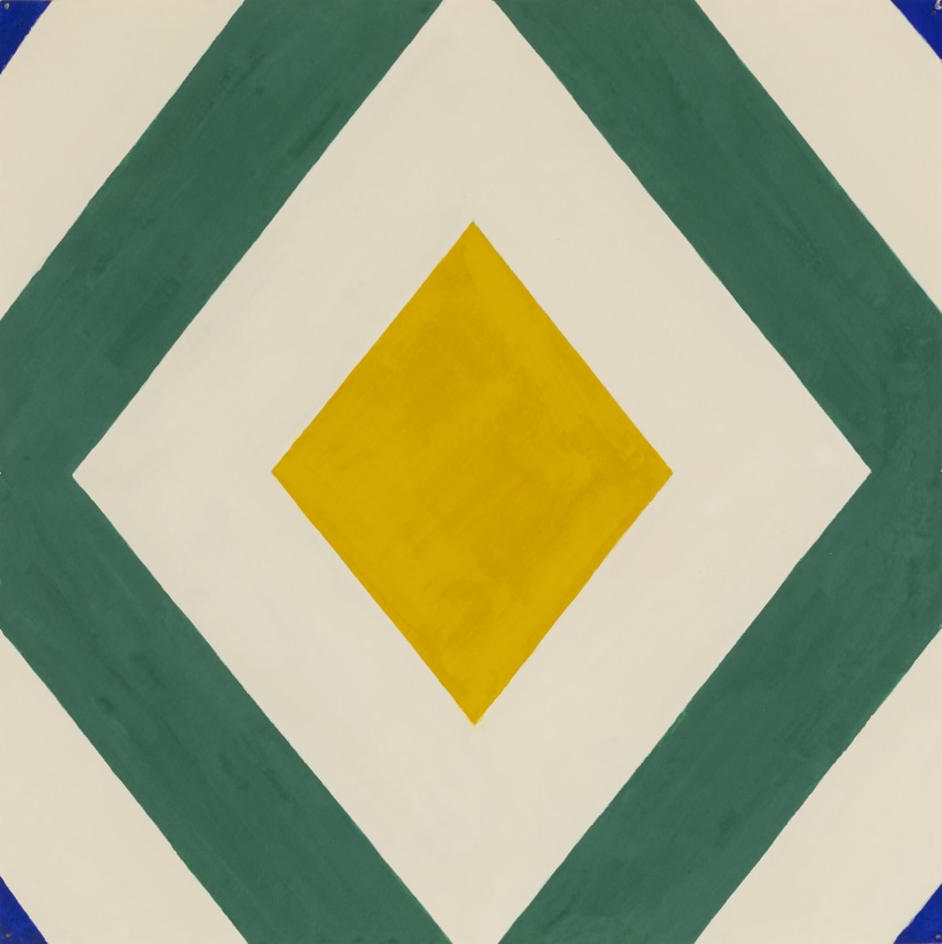 Sharp Haze, 2010, gouache on paper, 11 7/8 x 11 7/8 inches