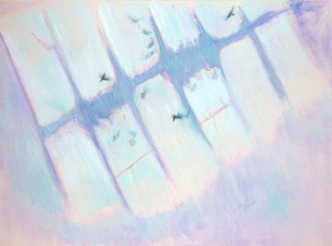 Skylight Storm, 1985, oil on canvas, 50 x 68 inches