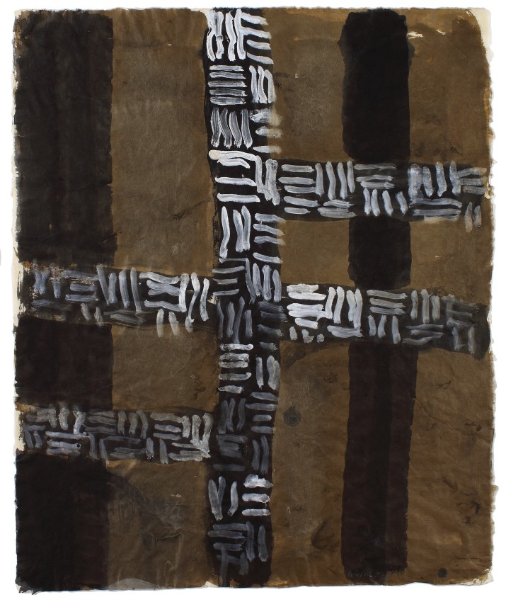 Untitled, 2019, ink and gouache on paper, 20 1/4 x 16 3/4 inches