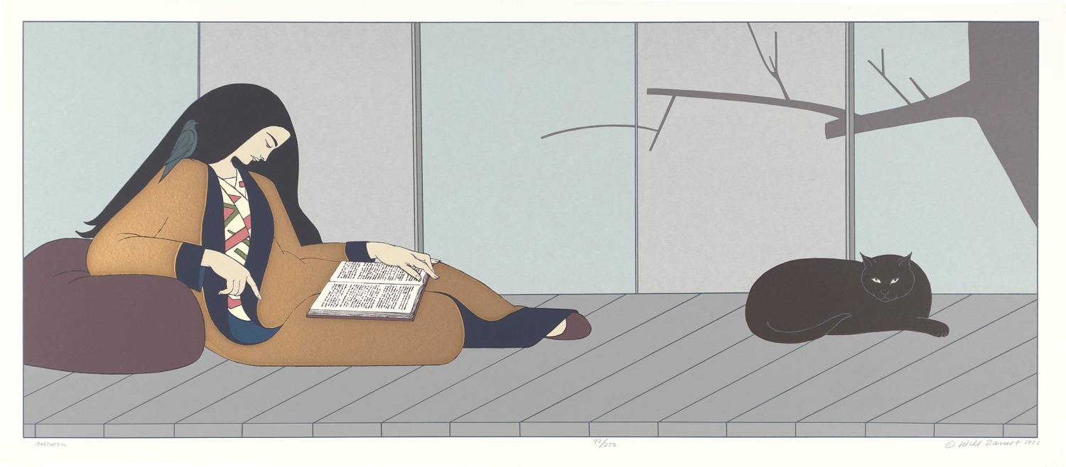 Aurora,&nbsp;1977, color serigraph on Lenox 100 paper,&nbsp;16 &frac12; x 40 inches