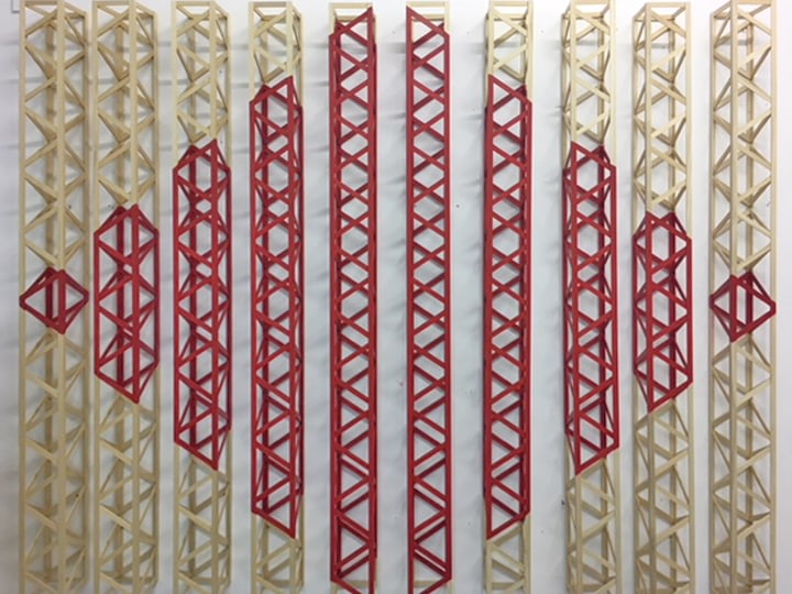 Rasheed Araeen, Untitled (Red), 2015, Wood and paint, 75 x 86 x 5 in