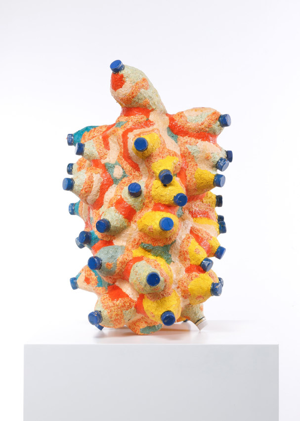 Mohamed Ahmed Ibrahim, Fruit,&nbsp;2010,&nbsp;Plastic bottles, papier-m&acirc;ch&eacute;,&nbsp;23.5 x 19.5 x 18.5 in
