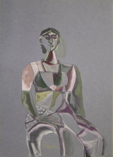 seated woman