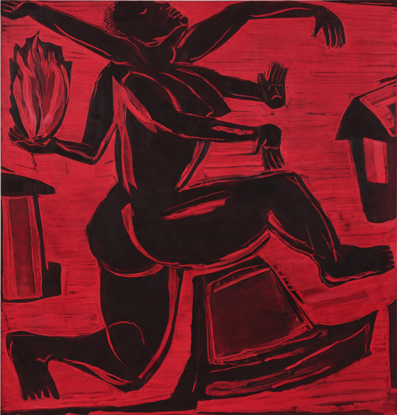 Mequitta Ahuja, Regenerate,&nbsp;2020,&nbsp;Oil on canvas,&nbsp;84 x 80 in