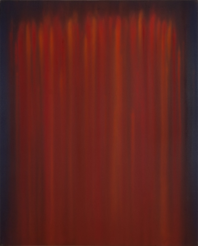 Natvar Bhavsar,&nbsp;BHRUGU,&nbsp;1980,&nbsp;Dry pigments with oil and acrylic mediums on canvas,&nbsp;84.5 x 68.5 in