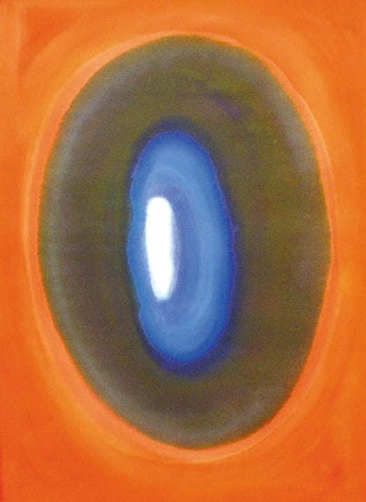 Prafulla Mohanti Untitled (Red Black Blue White)