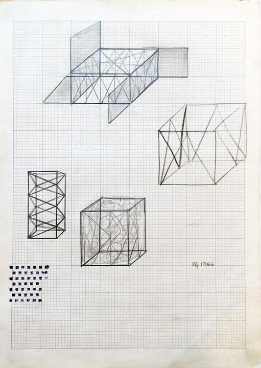 Rasheed Araeen Original Drawing for Sculpture (7)