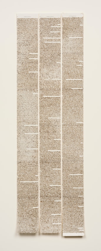 Incense burns on reclaimed book pages