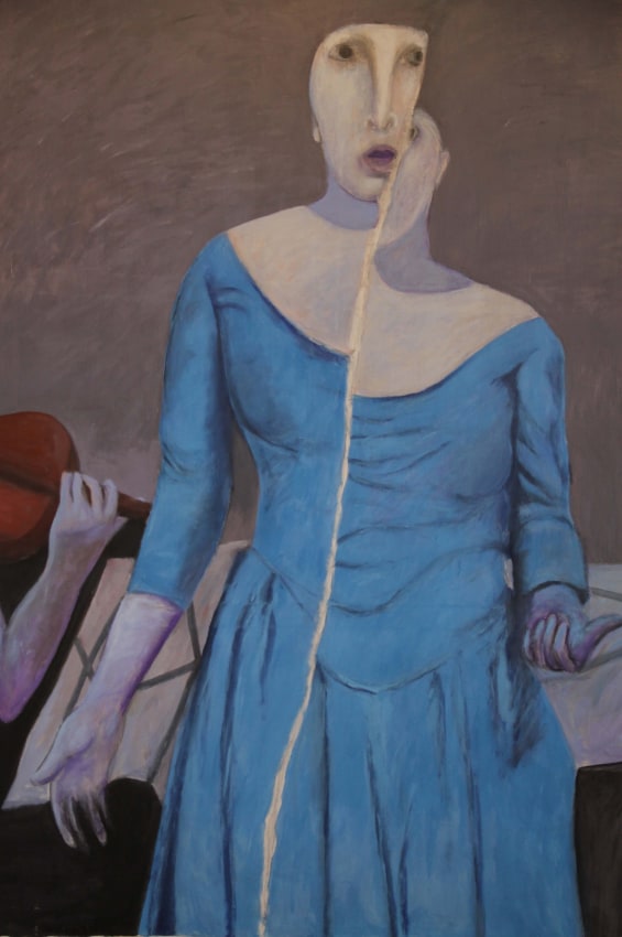 Ahmed Morsi, Untitled (Soprano),&nbsp;1997,&nbsp;Acrylic on canvas,&nbsp;87 x 60.25 in, &nbsp;
