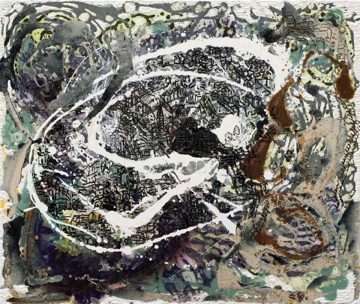 Jayashree Chakravarty UNTITLED (MOUNTAIN VILLAGE)