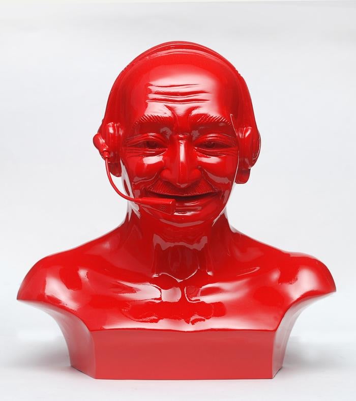 Debanjan Roy INDIA SHINING 11 (GANDHI BUST WITH HEADPHONES)