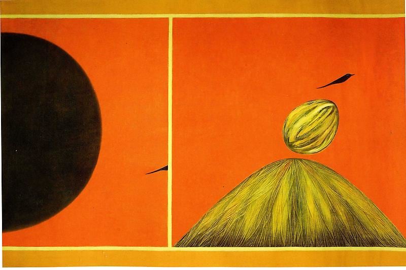 Jagdish Swaminathan UNTITLED (MOUNTAIN AND BIRD SERIES)