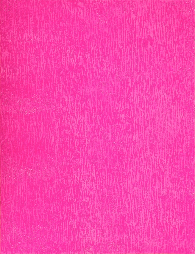 Mohammed Kazem Acrylic on Scratched Paper (Pink)