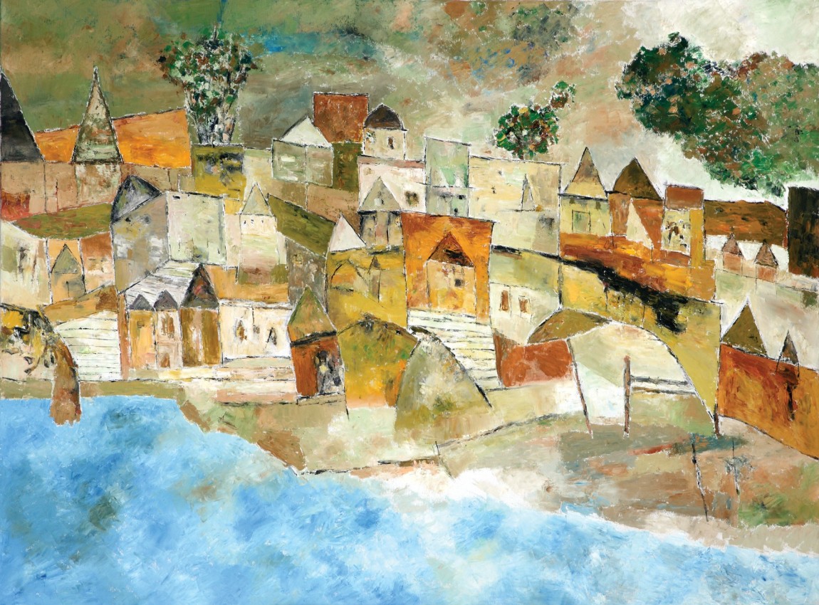 Ram Kumar,&nbsp;Untitled Landscape 2,&nbsp;2009,&nbsp;Oil on canvas, 36 x 48 in, &nbsp;