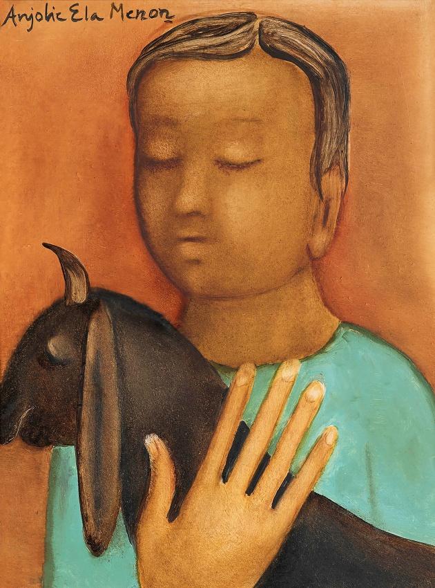 Anjolie Ela Menon, Boy with Goat
