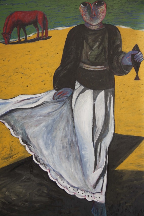 Ahmed Morsi, The Black Fish,&nbsp;1984,&nbsp;Acrylic on canvas,&nbsp;60 x 52 in