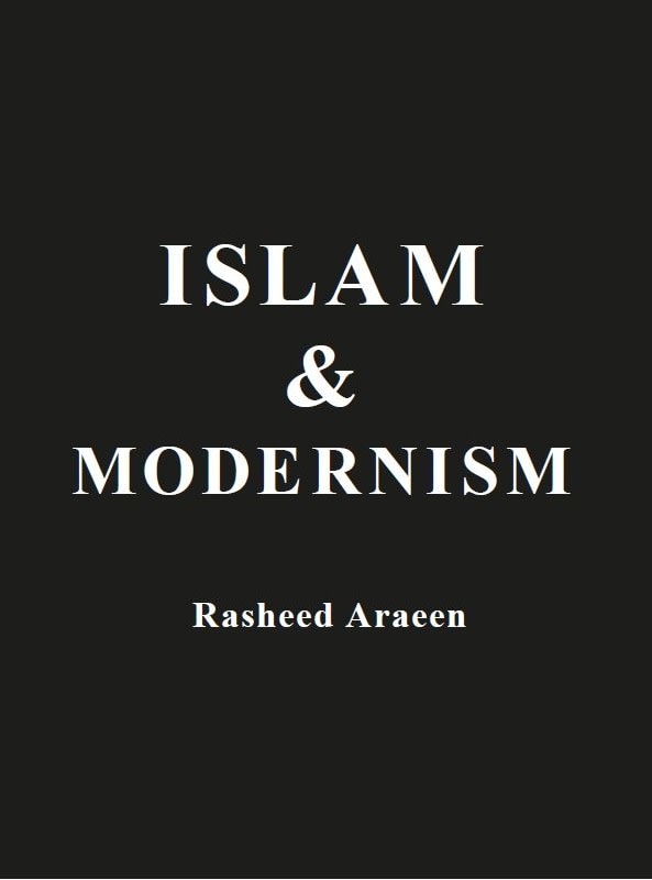 Cover page with title Islam &amp; Modernism by Rasheed Araeen