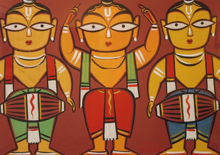 Jamini Roy UNTITLED (THREE MUSICIANS)