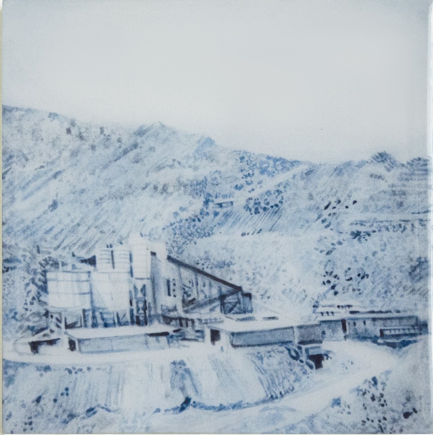 Saba Qizilbash,&nbsp;NJPP2,&nbsp;2020,&nbsp;Soluble graphite and resin on paper mounted on wood, 6 x 6 in