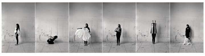 Naiza Khan, New Clothes for the Emperor I&ndash;VI,&nbsp;2016,&nbsp;Digital prints on Archival Canson Infinity paper,&nbsp;33&nbsp;x 23.5 in each,&nbsp;Edition 5 of 6