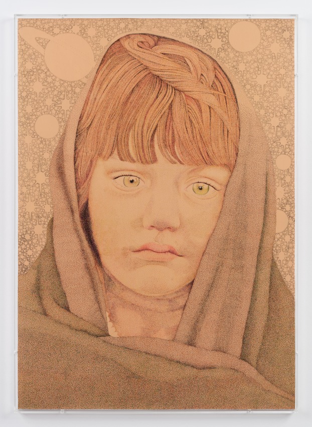 Faiza Butt,&nbsp;Ghost,&nbsp;2019,&nbsp;Ink on polyester film, 33 x 23 in