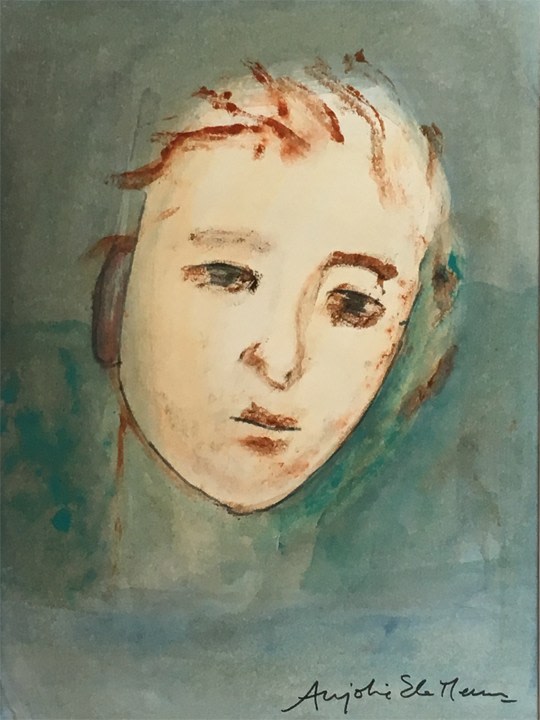 Anjolie Ela Menon,&nbsp;Untitled,&nbsp;2006,&nbsp;Acrylic on paper, 11.5 x 9 in