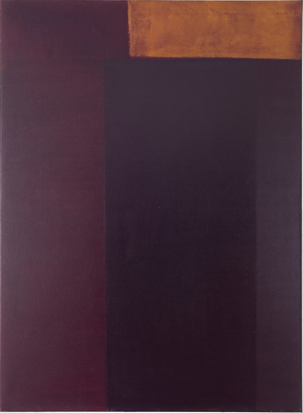 Natvar Bhavsar, UNTITLED, 1967, Dry pigments with oil and acrylic mediums on canvas, 100 x 74 in