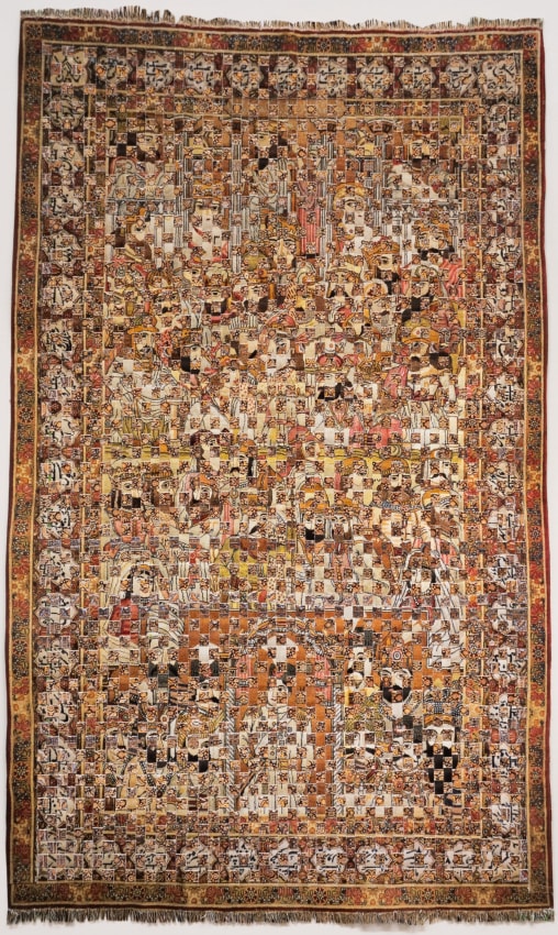 Saad Qureshi, Family Affairs,&nbsp;2021, Woven paper, 13 x 7.9 in (33.02 x 20.07cm)