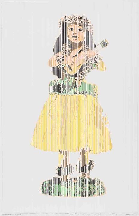 Ben Rak HAWAIIAN GIRL WITH UKULELE BOBBLE, PERCEIVE-CONCEIVE SERIES (Ed. of 11)