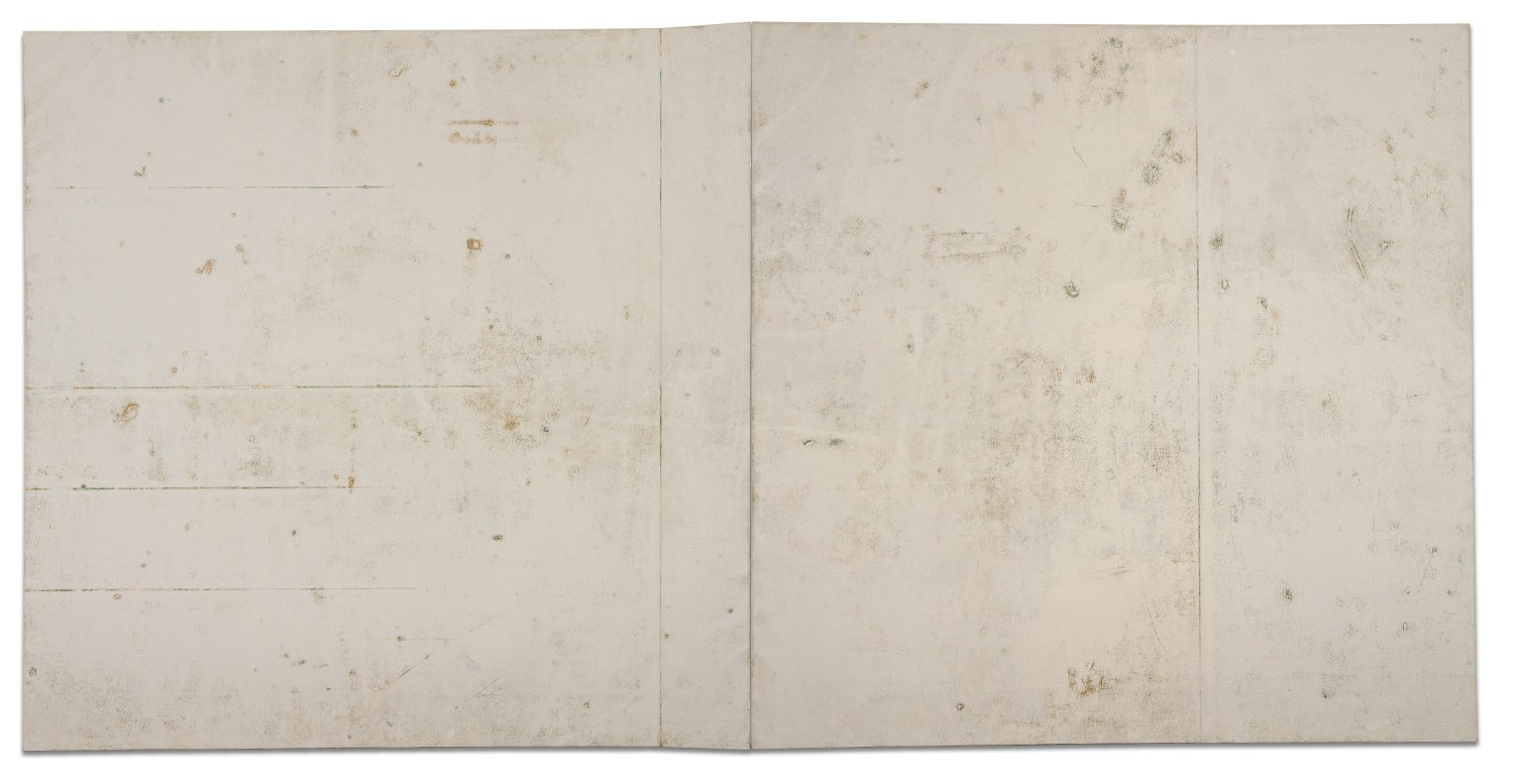 Sheetal Gattani, Untitled (7),&nbsp;​2008,&nbsp;Acrylic on canvas pasted on board,&nbsp;48 x 96 in (diptych)