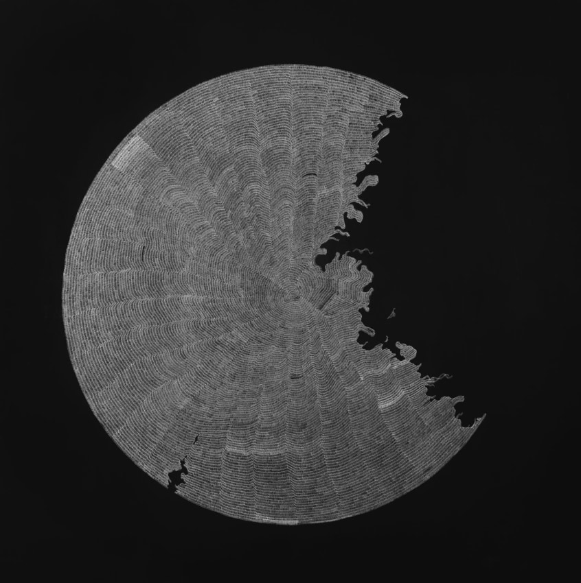 Waqas Khan,&nbsp;Untitled,&nbsp;2021,&nbsp;Ink on canvas, 96 x 96 in