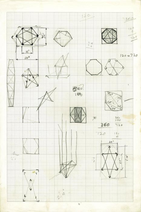 Rasheed Araeen Original Drawing for Sculpture (5)