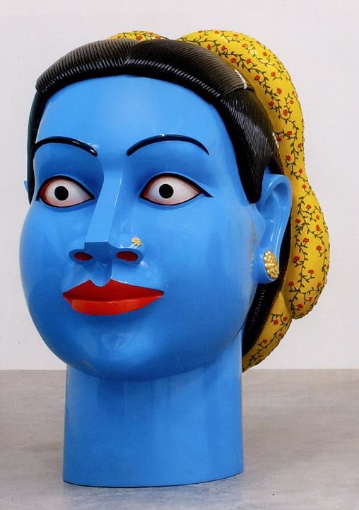 Ravinder Reddy UNTITLED (HEAD - BLUE)