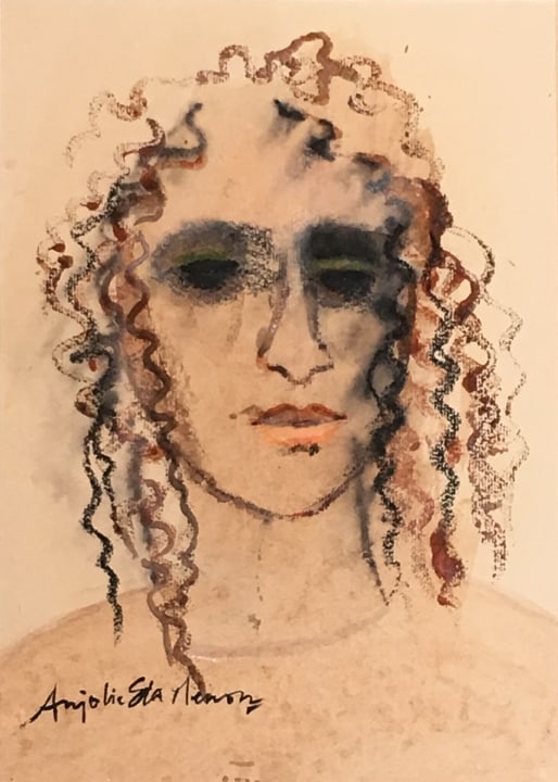 Anjolie Ela Menon,&nbsp;Untitled,&nbsp;2006,&nbsp;Acrylic on paper, 11.5 x 8.5 in