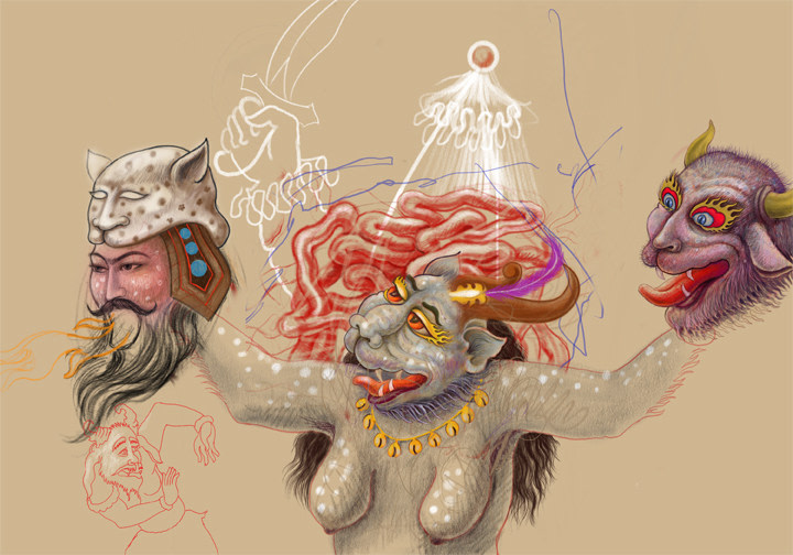 Khadim Ali,&nbsp;Those&nbsp;Gods III,&nbsp;2020, Inkjet print on Hahnmule paper, 21 x 30 in,&nbsp;Edition of 3