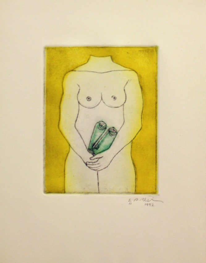 Ahmed Morsi, Untitled (Torso) III,&nbsp;1992,&nbsp;Etching on zinc plates &amp;amp; aquatint,&nbsp;7.75 x 6 in