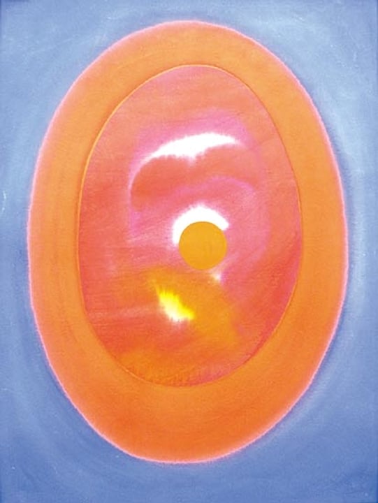 Prafulla Mohanti Untitled (Blue Orange Black)