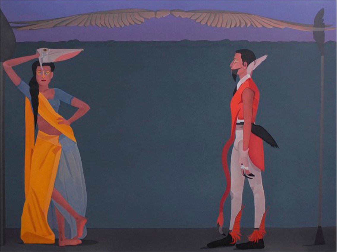 Pelican and a Flamingo