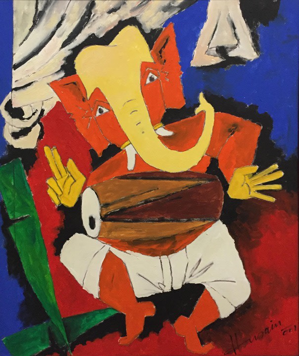 M.F. Husain Untitled (Ganesh)